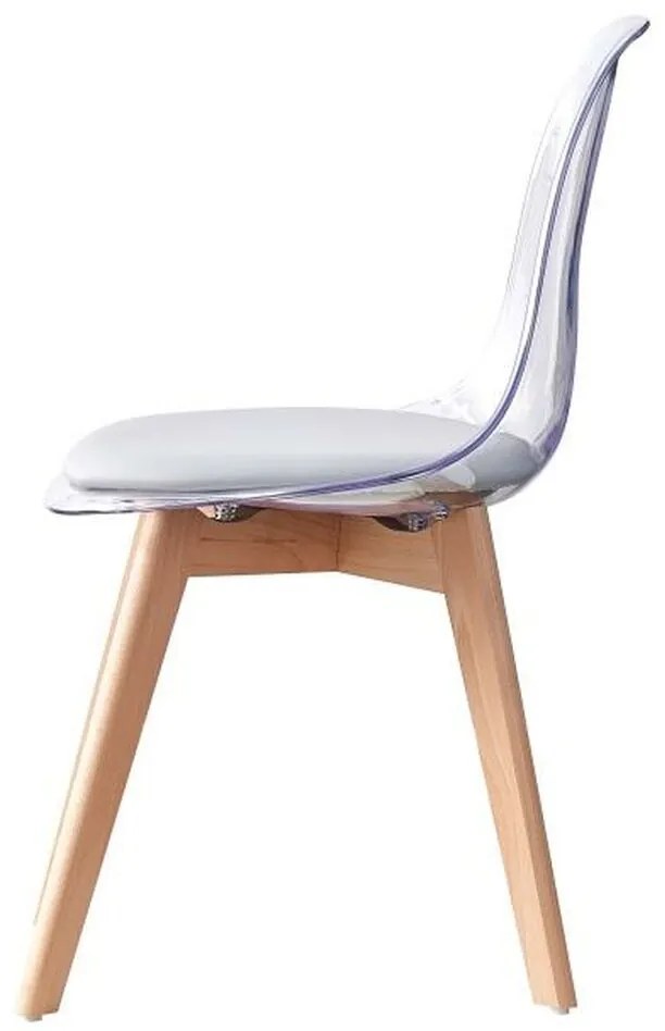 Καρέκλα Τραπεζαρίας DKD Home Decor Γκρι Ξύλο Πολυανθρακικό 54 x 47 x 81 cm