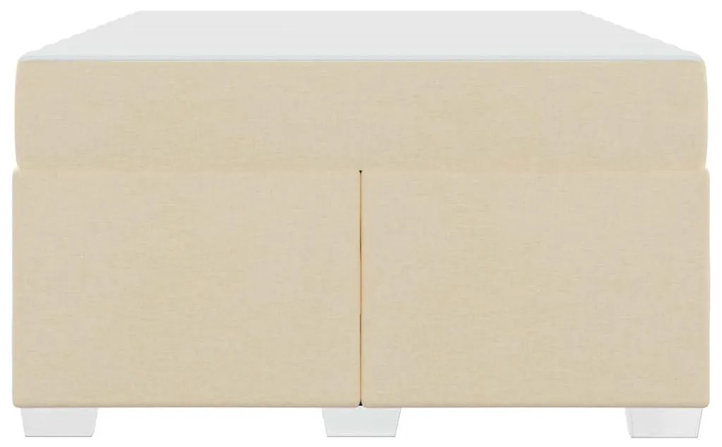 vidaXL Σκελετός Κρεβατιού Κρεμ 120 x 200 cm ύφασμα