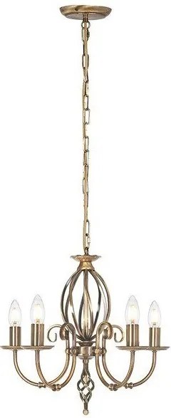 Πολυέλαιος Φωτιστικό Κρεμαστό/Οροφής 5xE14 Artisan Elstead Lighting-ART5-AGD-BRASS-Ορείχαλκος ART5-AGD-BRASS