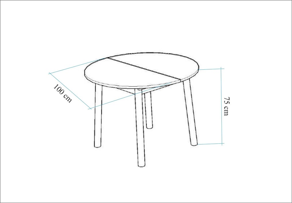 Τραπέζι Επεκτεινόμενο Λευκό CIMORE 139x100x75