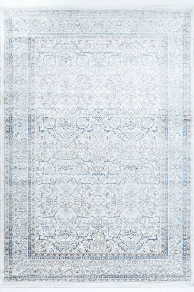 Χαλί Barocco D186A1N Cream-Blue Ezzo 80X150cm