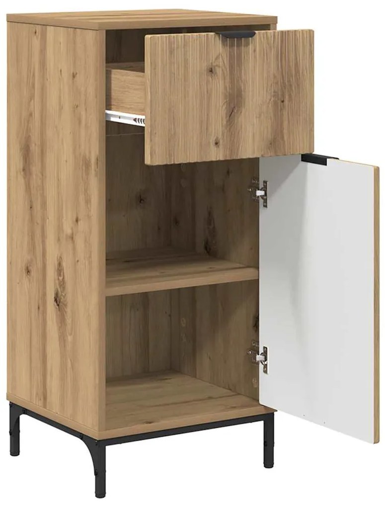 vidaXL Σετ Επίπλων Μπάνιου Καρό 2 pcs artisan δρυς 39.5 x 36 x 88 εκ