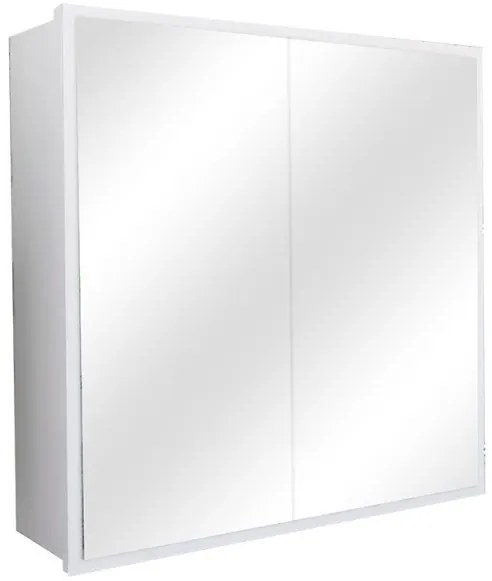 Καθρέπτης μπάνιου Poliana λευκό 70x17x70εκ 120-000287 Pakoworld-120-000287-Λευκό 120-000287
