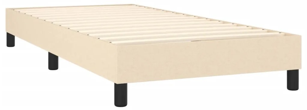 ΚΡΕΒΑΤΙ BOXSPRING ΜΕ ΣΤΡΩΜΑ ΚΡΕΜ 90X200 ΕΚ.ΥΦΑΣΜΑΤΙΝΟ 3140270