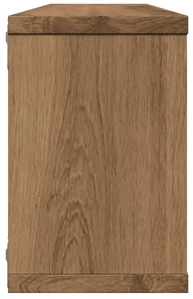 Ράφια κύβων τοίχου 6 τεμάχια Artisan Oak Κατασκευασμένο ξύλο - Καφέ