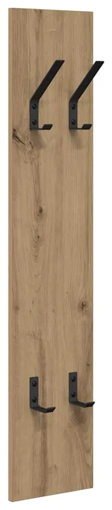 vidaXL Τοίχου Κρεμάστρα Επιτοίχιο artisan δρυς 20 x 1.5 x 100 εκ
