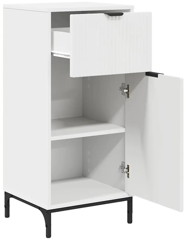 vidaXL Σετ Επίπλων Μπάνιου με συρτάρι 2 pcs Λευκό 39.5 x 36 x 88 εκ