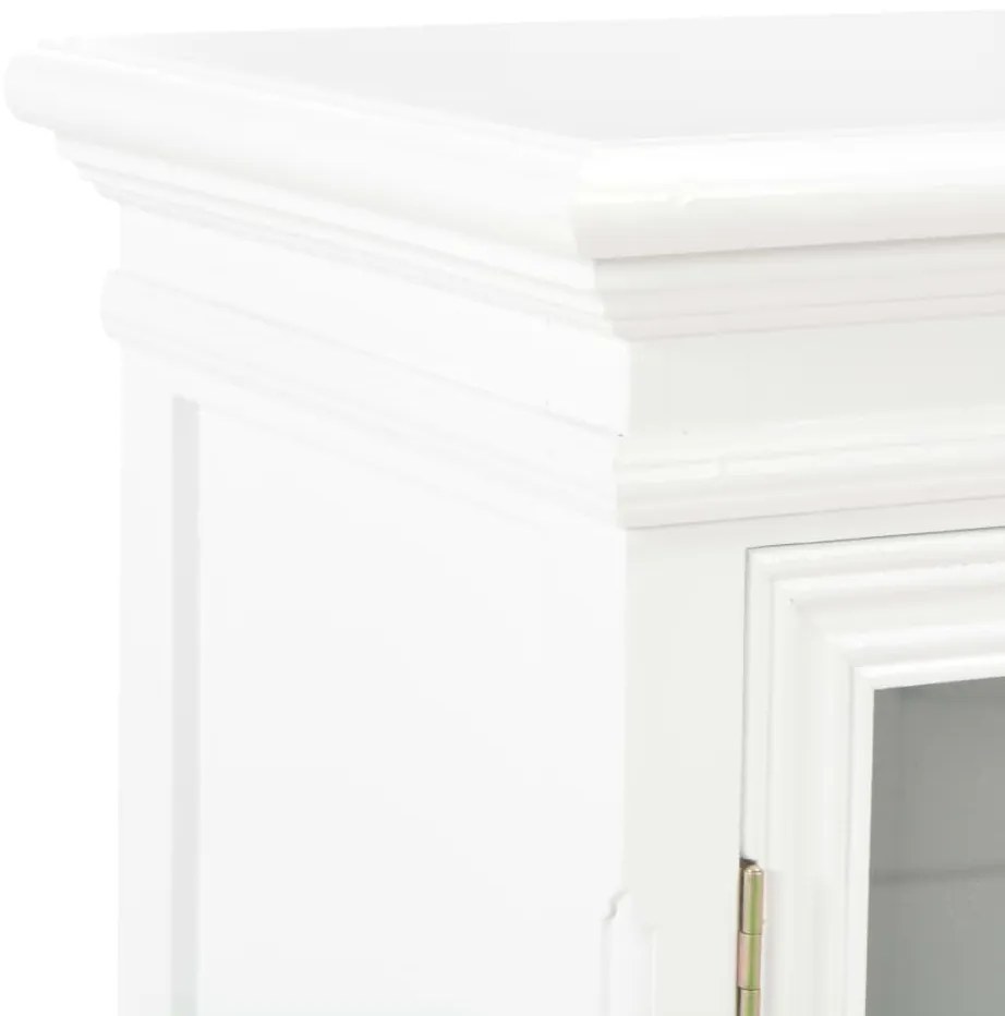 vidaXL Συρταριέρα Λευκή 70 x 28 x 70 εκ. από Μασίφ Ξύλο Πεύκου