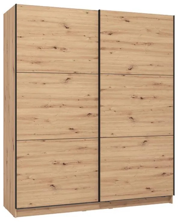 Ντουλάπα Sierra 180 Artisan Oak 180*62.5*210 εκ.