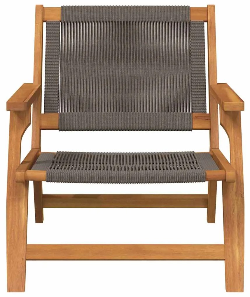 vidaXL Εξωτερικά Έπιπλα 2 pcs Γκρι 78 x 67 x 73εκ. Μασίφ ξύλο ακακίας