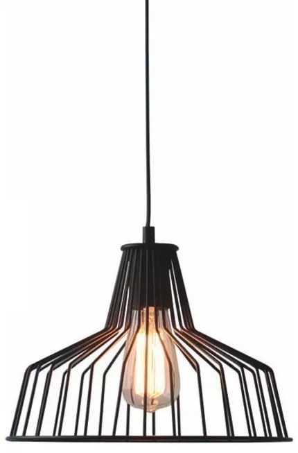 Φωτιστικό Οροφής Μονόφωτο Aca Hades KS1525P1BK Black