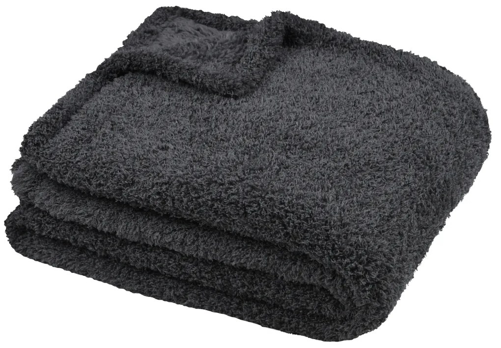 Κουβέρτα Καναπέ Fleece (130x160) S-F Montreal Anthracite P2C681003