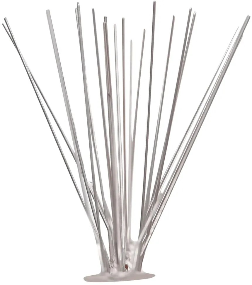 vidaXL Απωθητικές Ακίδες Περιστεριών 5 Σειρών Σετ των 6 3 μ. Αν.Ατσάλι