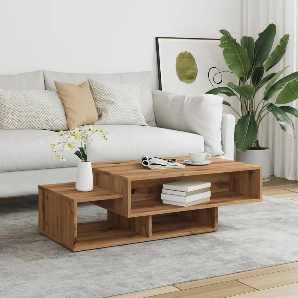 vidaXL Τραπεζάκι Σαλονιού Artisan Δρυς 105x55x32 εκ Επεξεργασμένο Ξύλο