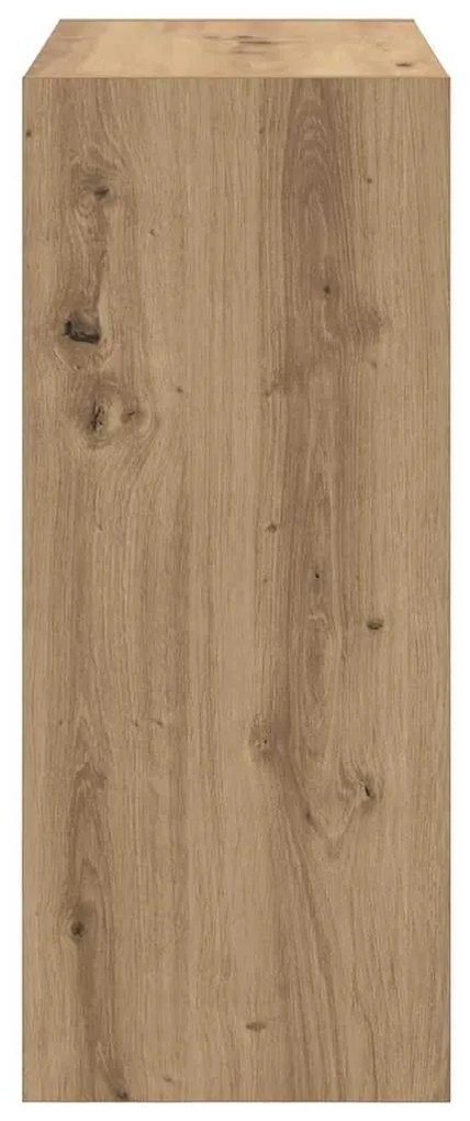 vidaXL Βιβλιοθήκη artisan δρυς 60 x 30 x 72 εκ. Επεξεργασμένο ξύλο
