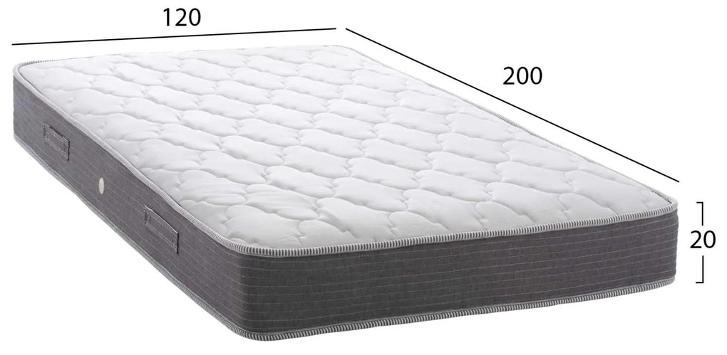 ΣΤΡΩΜΑ DREAMTOPIA ΣΕΙΡΑ LULLABY ALOE VERA HM655.120 BONNELL SPRING 120x200 εκ.