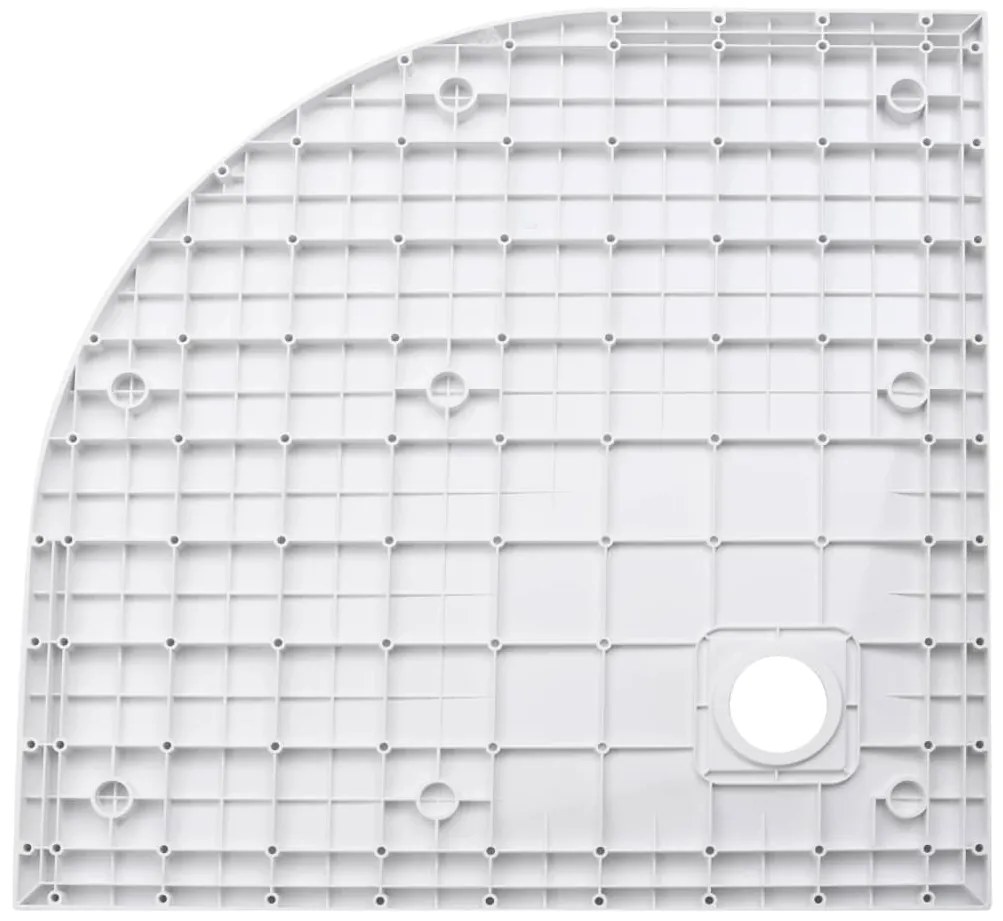 vidaXL Βάση Ντουζιέρας Λευκή 90 x 90 εκ. από SMC