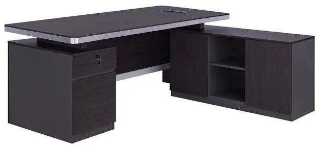 Επαγγελματικό γραφείο C2092R Δεξιά γωνία Rosewood 180x160x76 εκ. 180x160x76 εκ.