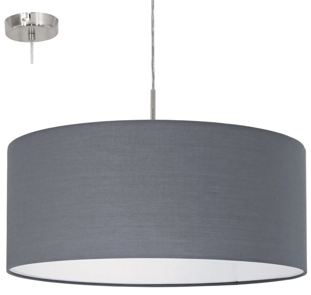 Φωτιστικό Οροφής Pasteri 31577 Grey Eglo Metal, Fabric