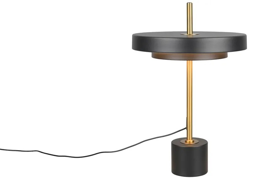 Φωτιστικό Επιτραπέζιο Trio Lighting KEATON 540210180 Μαύρο Ματ (Black Mat) και Χρυσό Χρώμα (Gold Coloured) 2300+3000+4000K