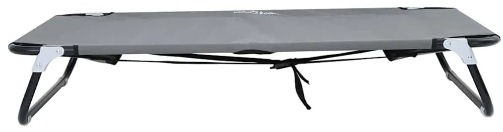 vidaXL Κρεβάτι Σκύλου Ανοιχτό γκρι 105 x 65 x 18 εκ.