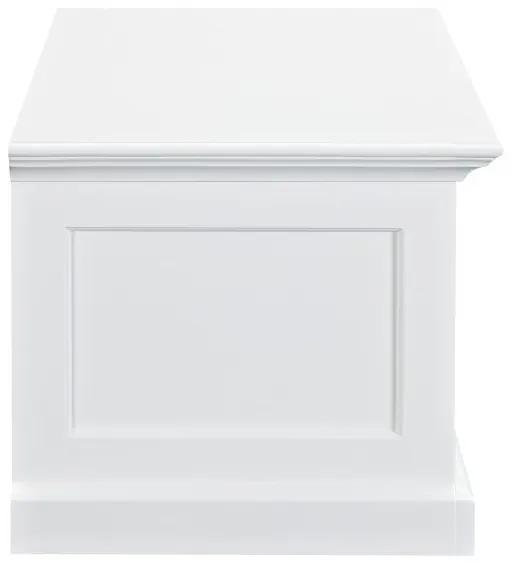 Τραπέζι Tv Ocean Delight C100, Άσπρο, Με συρτάρια, Αριθμός συρταριών: 2, 120x45x45cm | Epipla1.gr