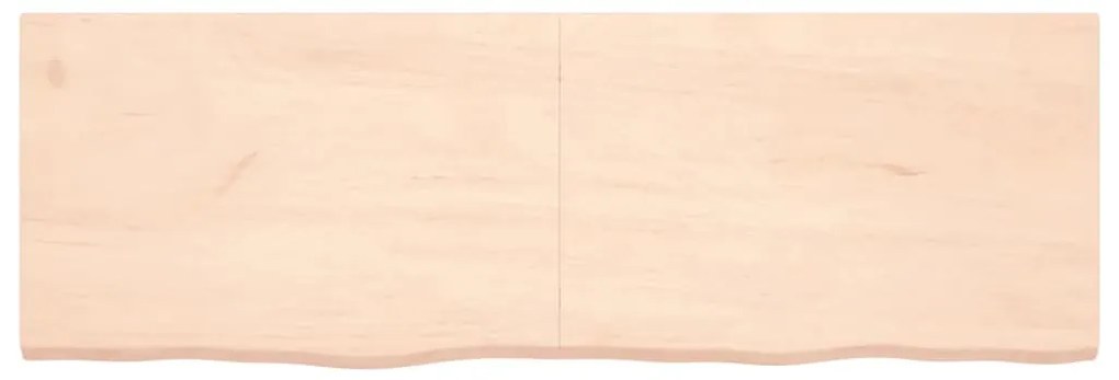 vidaXL Ράφι Τοίχου 180x60x(2-4) εκ. από Ακατέργαστο Μασίφ Ξύλο Δρυός