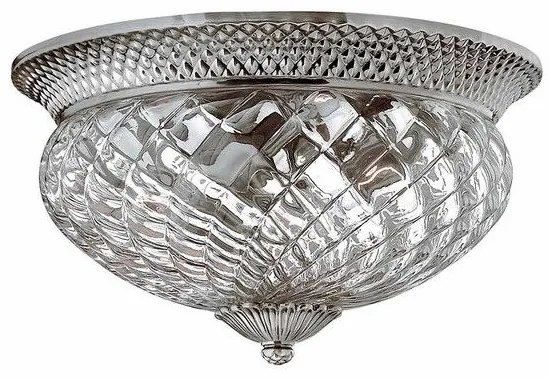 Πλαφονιέρα Φωτιστικό Οροφής 3xE27 Plantation Elstead Lighting HK-PLANT-F-L-PL Νίκελ Ματ