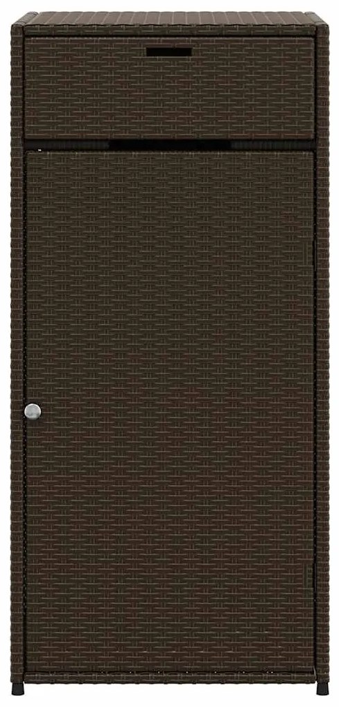 vidaXL Ντουλάπι Αποθήκευσης Κήπου Καφέ 55x55x111 εκ. Συνθετικό Ρατάν
