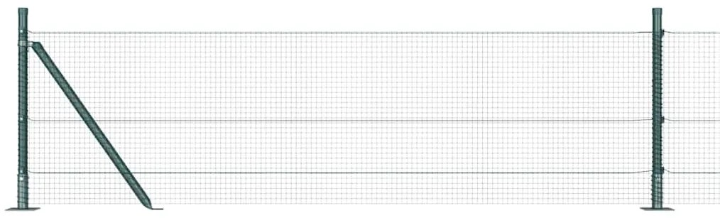 vidaXL Στύλος Περιφράξεων Πράσινο 10 x 0,5 μ (16 x 16 mm πλέγμα)