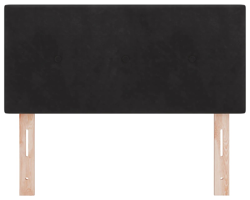 vidaXL Κεφαλάρι Button Tufted Μαύρο 90 εκ Βελούδο