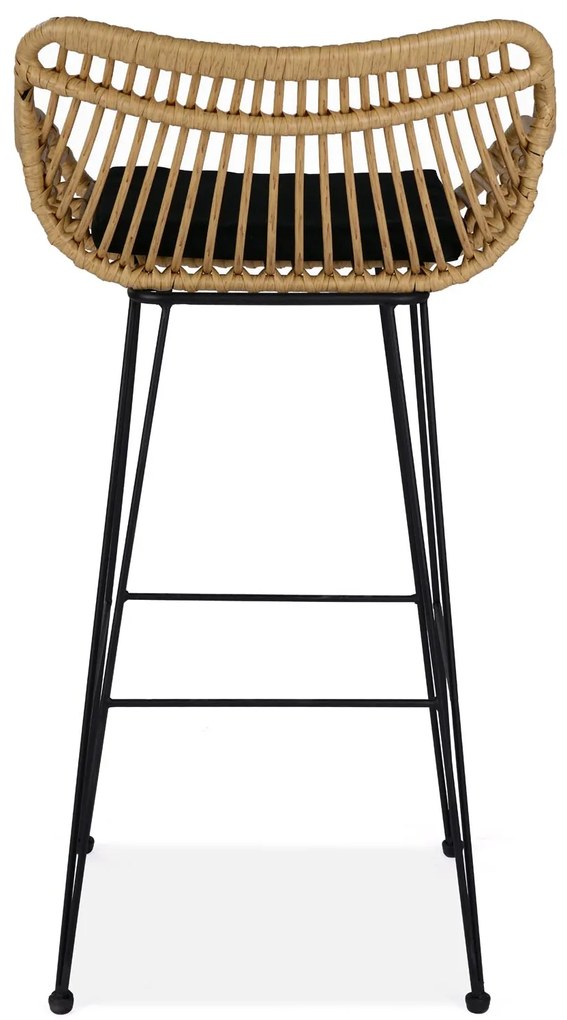 H105 bar stool, color: natural / black DIOMMI V-CH-H/105