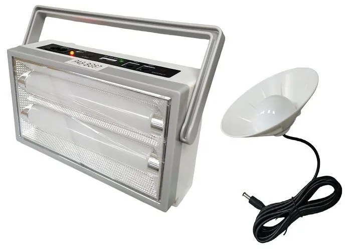 Επαναφορτιζόμενος Προβολέας LED με Ηλιακό Πάνελ