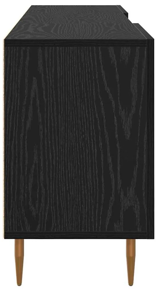 vidaXL Ντουλάπι TV Μαύρη δρυς 150 x 30 x 50 cm Επεξεργασμένο ξύλο