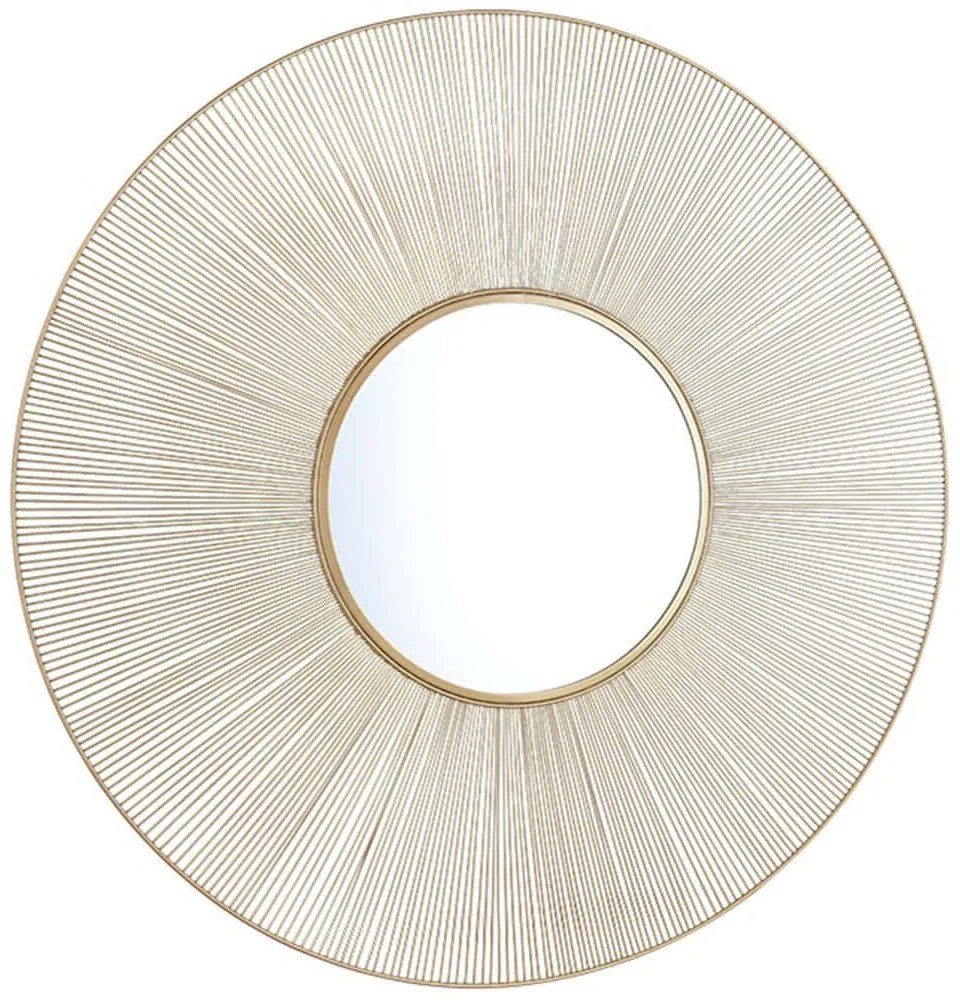 Καθρέπτης Τοίχου Manika 2710179 Φ100cm Gold Mirrors &amp; More Μέταλλο