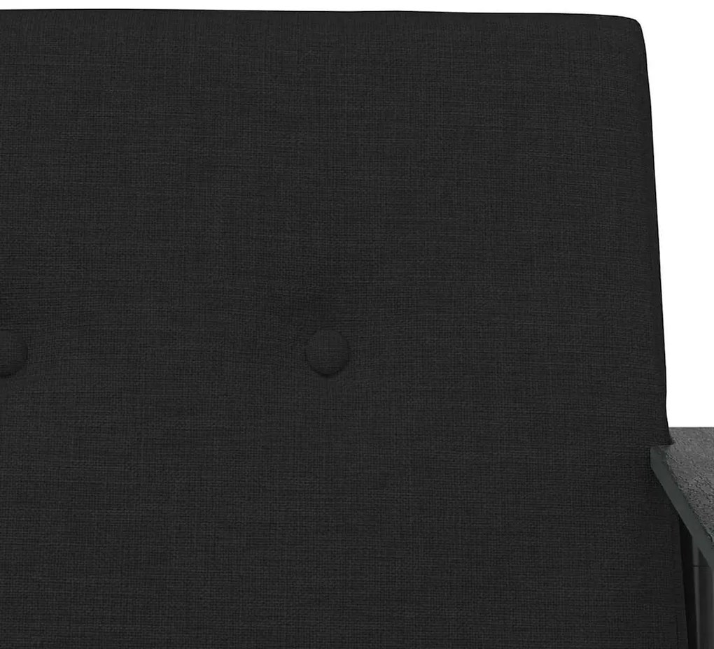 vidaXL Πολυθρόνα Μαύρο 59 x 75 x 78 εκ ύφασμα