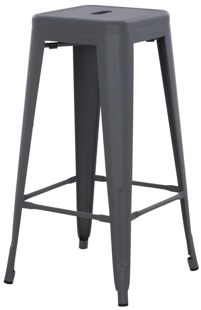 ΣΚΑΜΠΟ ΜΠΑΡ ΜΕΤΑΛΛΙΚΟ MELITA-PRO HM8642.50 ΣΕ ΓΚΡΙ 43x43x78Υεκ. (1 Τεμμάχια)