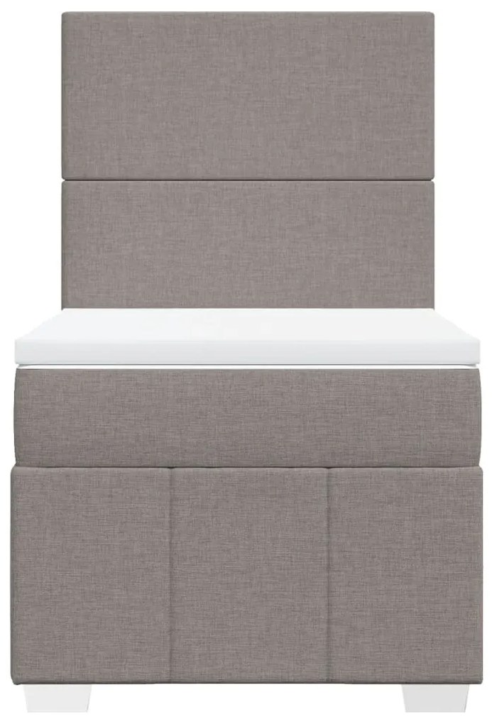 ΚΡΕΒΑΤΙ BOXSPRING ΜΕ ΣΤΡΩΜΑ TAUPE 80X200 ΕΚ. ΥΦΑΣΜΑΤΙΝΟ 3291492