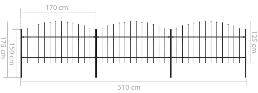 ΚΑΓΚΕΛΑ ΠΕΡΙΦΡΑΞΗΣ ΜΕ ΛΟΓΧΕΣ ΜΑΥΡΑ (1-1,25) X 5,1 Μ. ΑΤΣΑΛΙΝΑ 277723