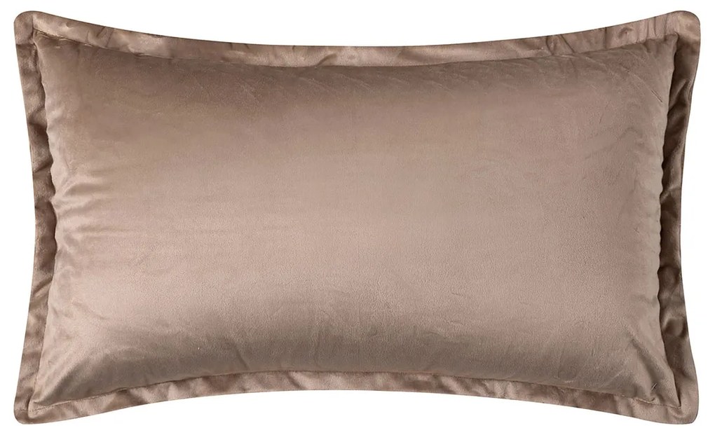 Βελουτέ Διακοσμητική Μαξιλαροθήκη (35x60) Silk Fashion A804 Μπεζ