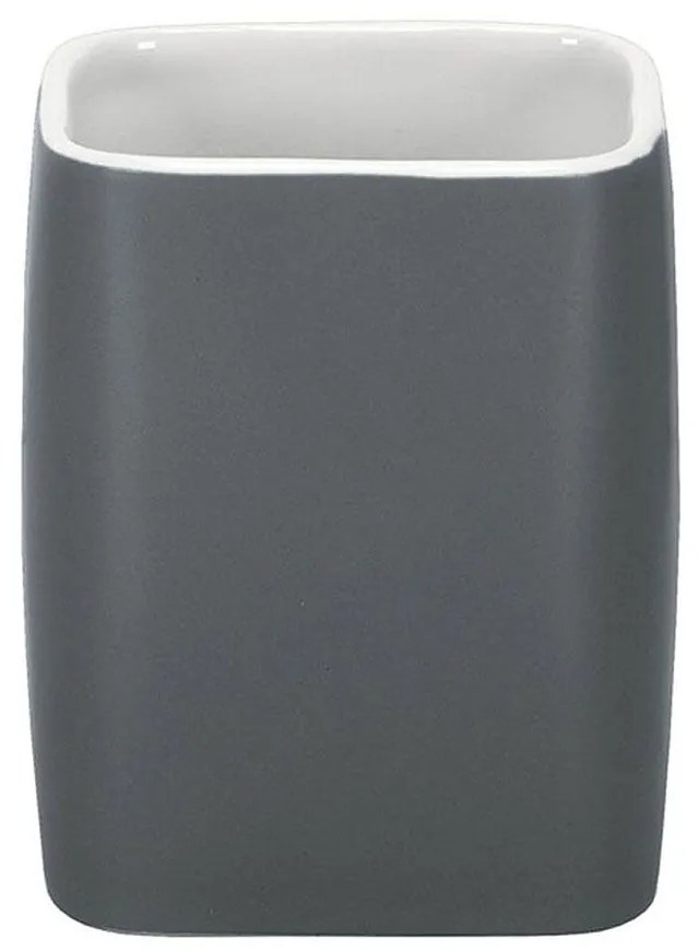 Ποτήρι Οδοντόβουρτσας Cubic 5066 Anthracite Kleine Wolke Clay
