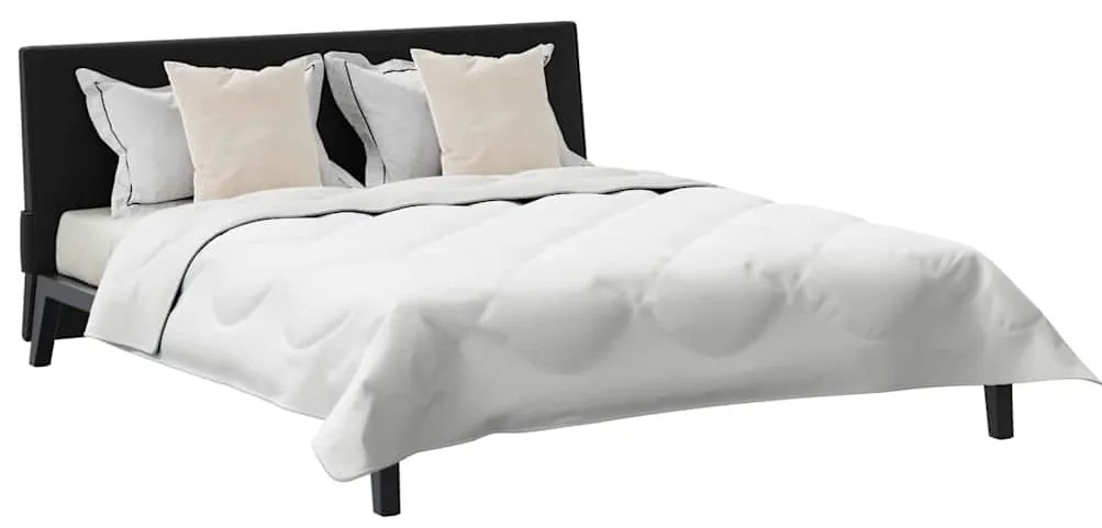 vidaXL Σετ Κουβέρτας με μαξιλάρι 3 pcs Λευκό 240 x 220 cm Μικροΐνες