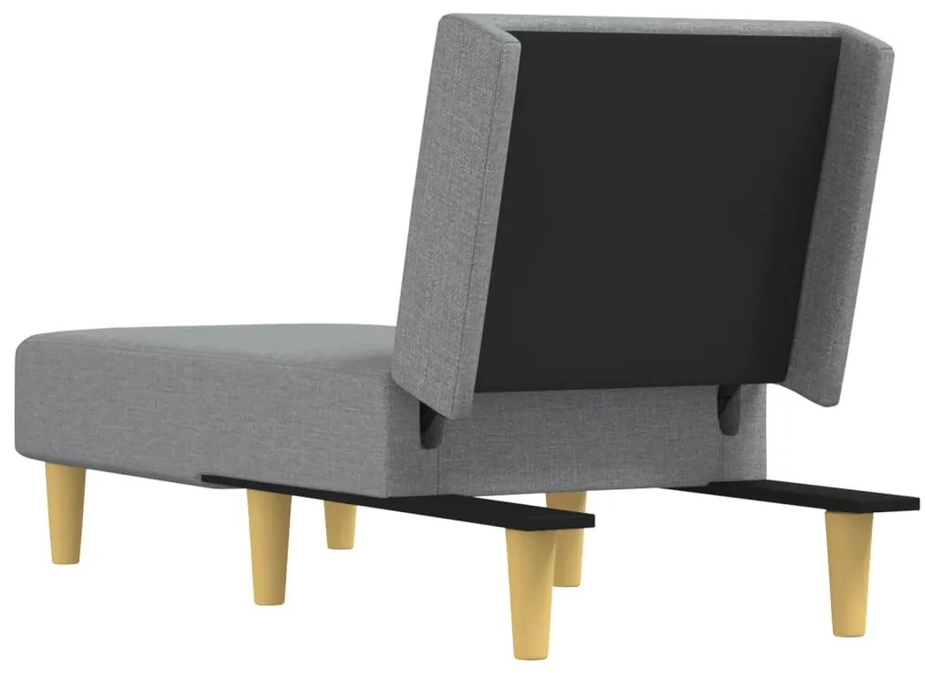 vidaXL Ανάκλιντρο Ανοιχτό Γκρι Υφασμάτινο