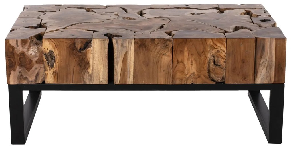 Τραπεζάκι σαλονιού PIEN C9355 απο Μασίφ Ξύλο TEAK σε Φυσικό 120x70x48Yεκ. 120x70x48 εκ.