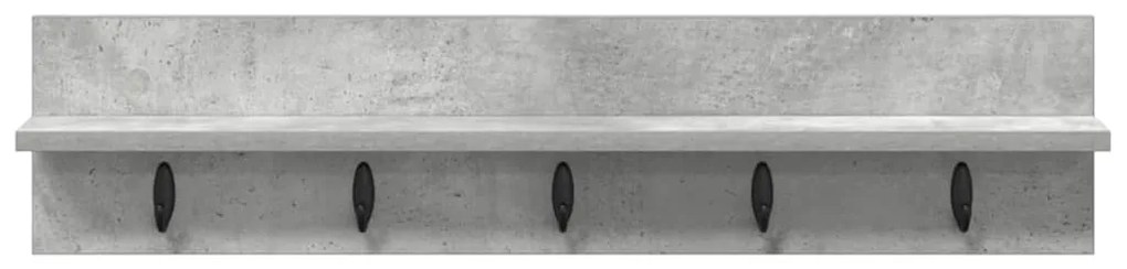 vidaXL Τοίχου Κρεμάστρα Επιτοίχιο Σκυρόδεμα Γκρι 80 x 10,5 x 18 εκ