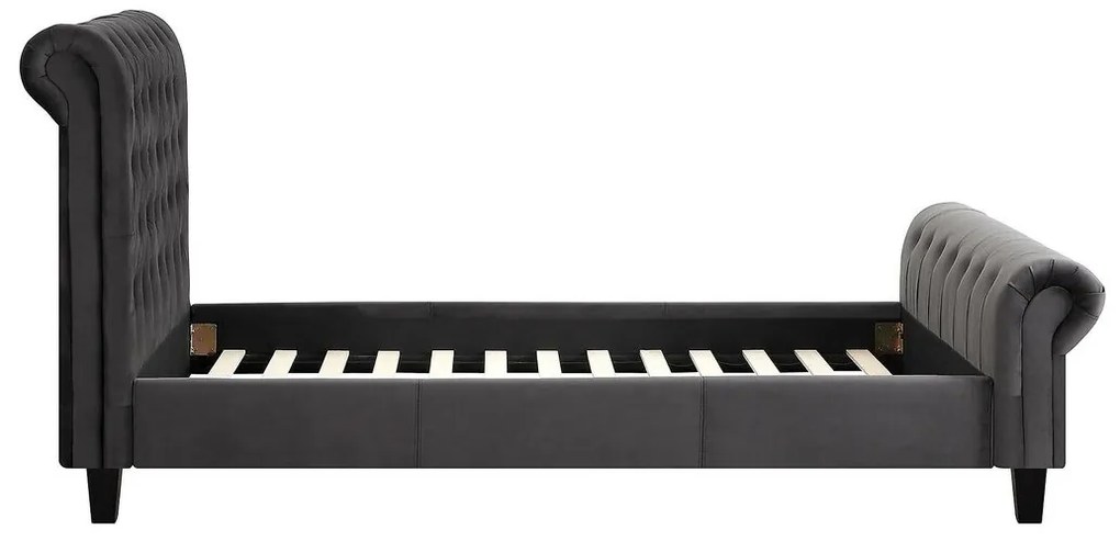 Κρεβάτι Riverton 634, Διπλό, Γκρι, 140x200, Ταπισερί, Τάβλες για Κρεβάτι, 156x250x118cm