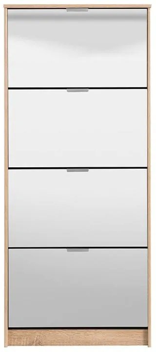 Παπουτσοθήκη Hugo 24 με Καθρέπτη Sonoma 67x28x155 εκ. 67x28x155 εκ.