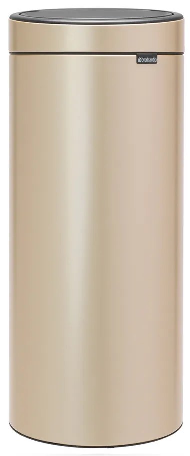 Brabantia 1003221 Κάδος Απορριμμάτων από Ανοξείδωτο Ατσάλι, 30lt, Metallic Gold , Touch Bin New