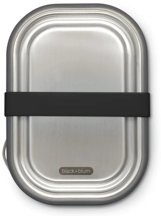 Κουτί φαγητού Black+Blum BAM-SS-L018, 1 l, ορθογώνιο, ασφαλές για φούρνο, χωρίς BPA, ανοξείδωτο ατσάλι, γκρι