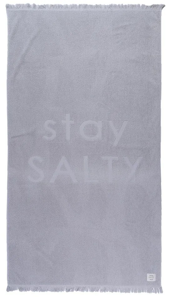 Πετσέτα Θαλάσσης Stay Salty Silver Nef-Nef Θαλάσσης 90x170cm 100% Βαμβάκι